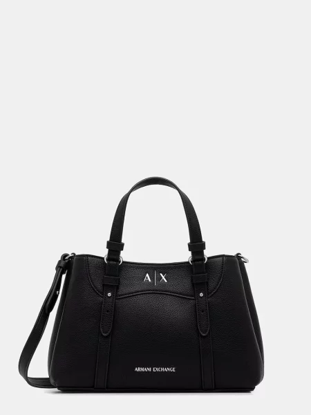Rucsac Armani Exchange din piele negru
