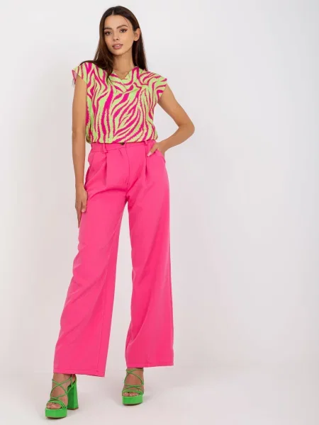 Pantaloni Italy Moda roz
