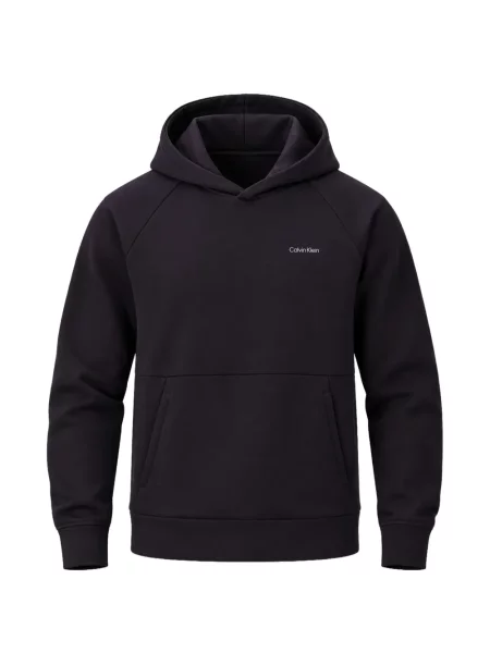 Hanorac cu glugă Calvin Klein cu imagine albastru