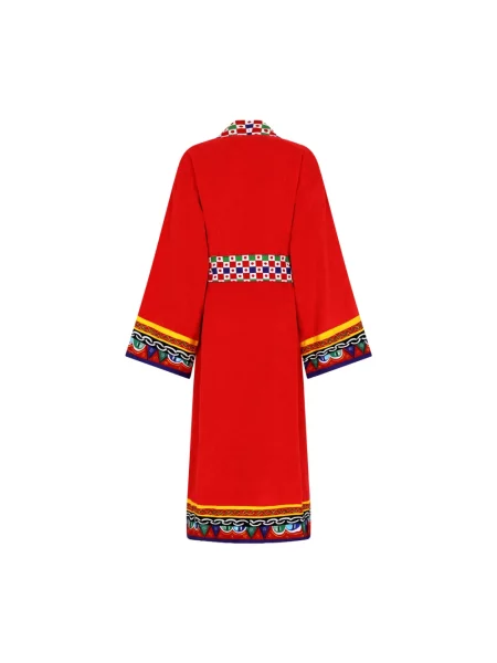 Szlafrok Dolce And Gabbana frotte czerwony