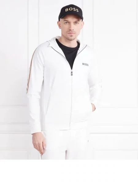 BOSS GREEN Hanorac BOSS X MATTEO BERRETTINI Sicon alb