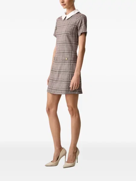 Rochie mini Silvian Heach în carouri maro