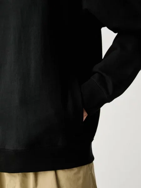 Calvin Klein kapucnis melegítőfelső férfi pamuttal fekete