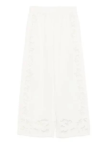 Pantaloni Alice + Olivia alb