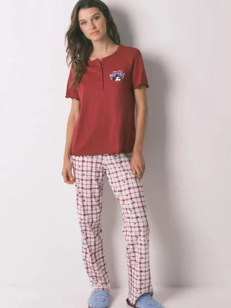 Пижама women'secret дамска от червено