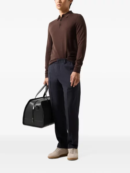 Lung tricou polo Bogner maro