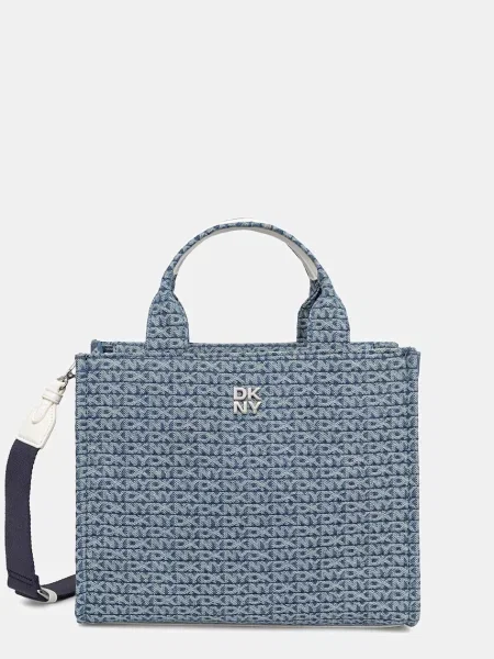 DKNY geantă shopper pentru femei din denim albastru