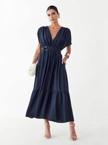 St MRLO Rochie Este bleumarin