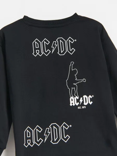Reserved Лонгслів AC/DC чорний