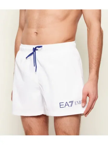Emporio Armani Pantaloni scurți pentru înot alb