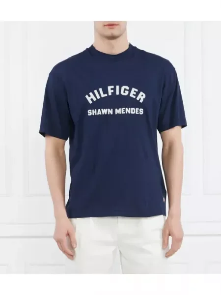 Tommy Hilfiger Póló THXSM ARCHIVE TEE kék