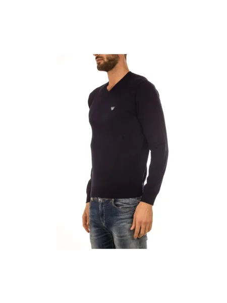 Sweter Armani Jeans niebieski