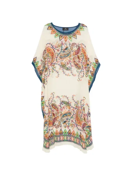 Sukienka midi Etro z wzorem paisley