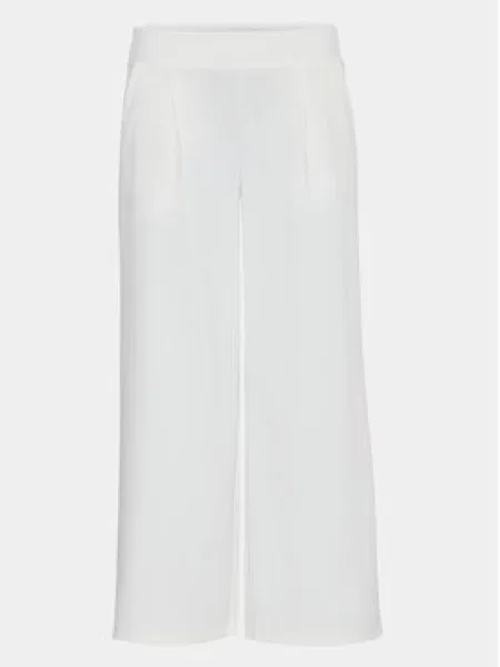 ICHI Kalhoty culottes Relaxed Fit bílá