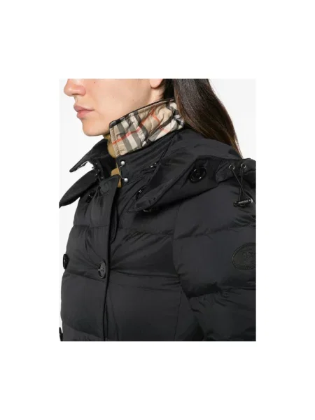 Długi płaszcz Burberry czarny