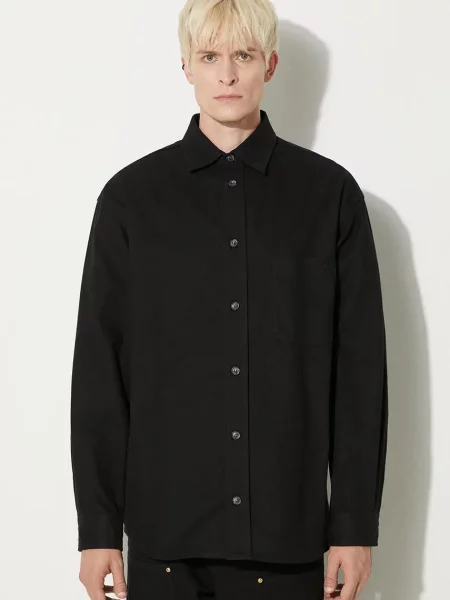 Классическая рубашка A.p.c. черная