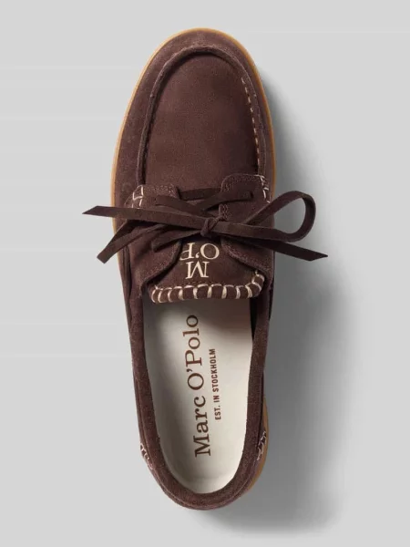 Loafersy z naturalnej skóry bydlęcej Marc O'polo beżowe