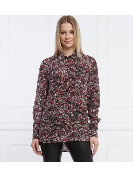 The Kooples Cămașă CHEMISE | Relaxed fit bordo