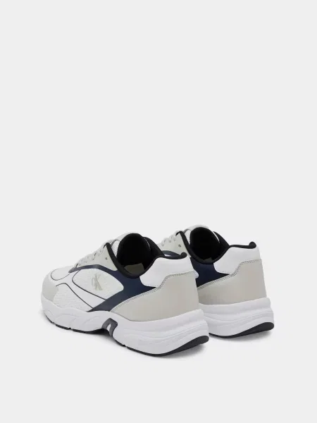 Переработанный кроссовки Calvin Klein белые