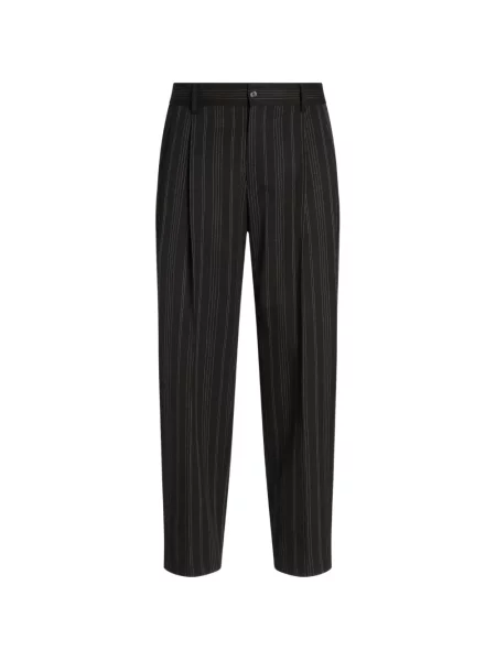 Pantaloni Dolce & Gabbana cu dungi negru