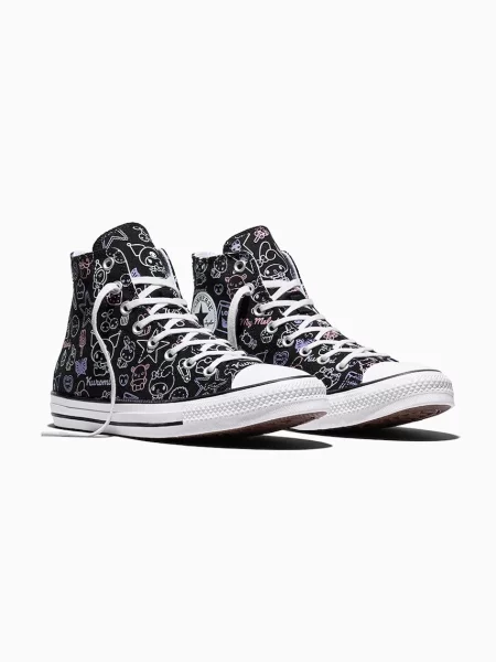 Converse x Hello Kitty Chuck Taylor All Star HI platnene superge črna