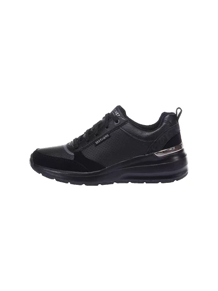 Pöttyös félcipő Skechers fekete