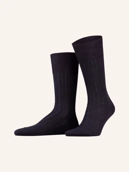 Falke Skarpety Kaszmirowe No. 2 blau czarne