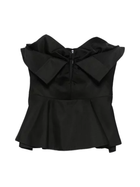 Top Alexander Mcqueen z kokardką czarny
