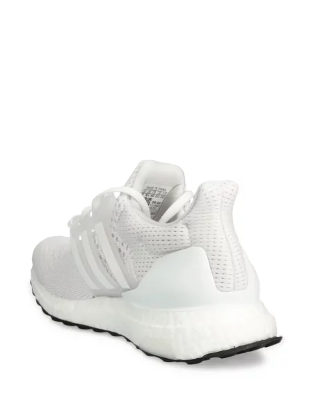 Dlouhý zateplený svetr Adidas s potiskem bílý