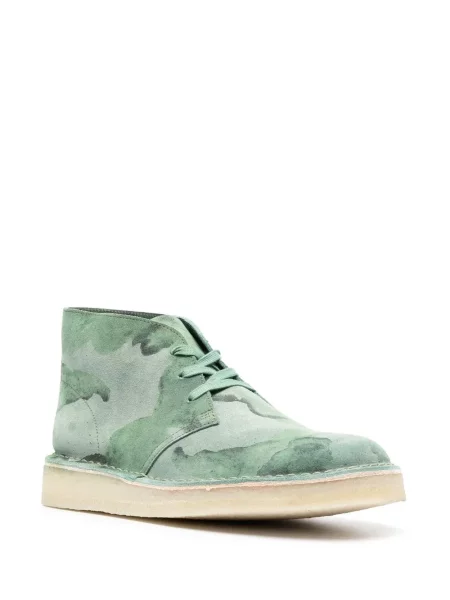 Botine Clarks Originals cu imagine verde