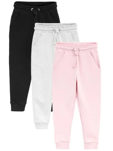 Next Pantaloni gri amestecat / roz negru