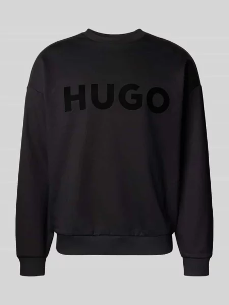 Oversize bluza z czystej bawełny model DINEX' Hugo czarna