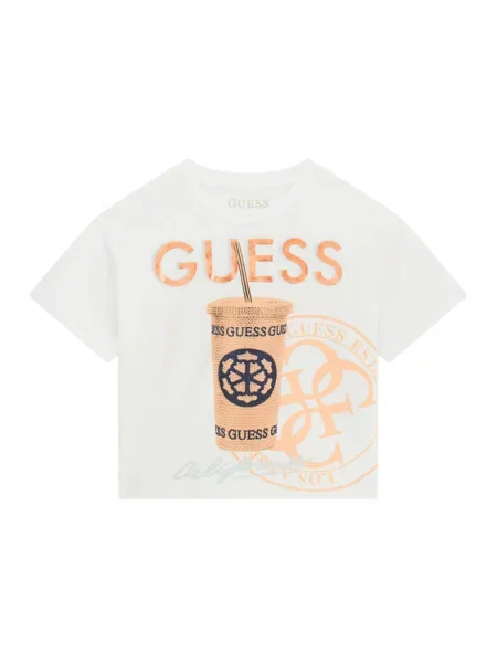 Guess Футболка Relaxed Fit білий