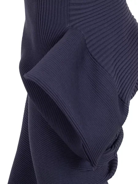 Fusta maxi Issey Miyake asimetrică negru