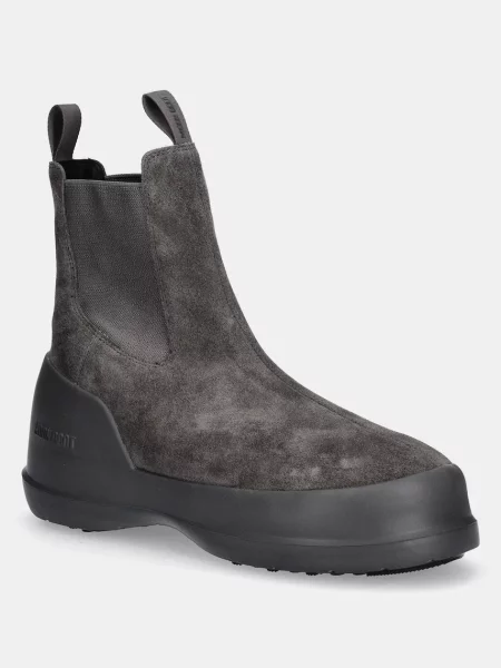 Велурени апрески Moon Boot MB LUNA CHELSEA SUEDE сиво