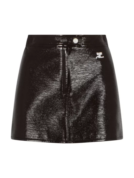 Spódnica mini Courreges brązowa