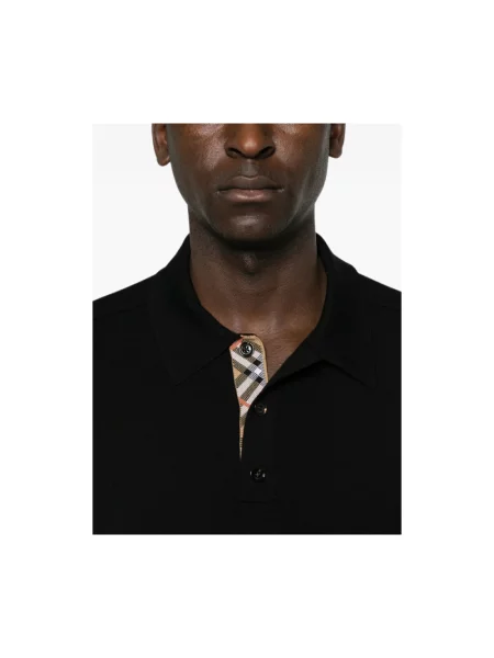 Sweter Burberry wełniany czarny