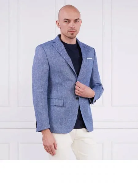 Joop! Sacou | Modern fit | cu adaos de in albastru