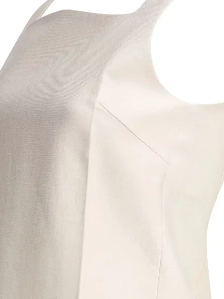 Rochie fără mâneci Sandbeige fără mâneci de costum