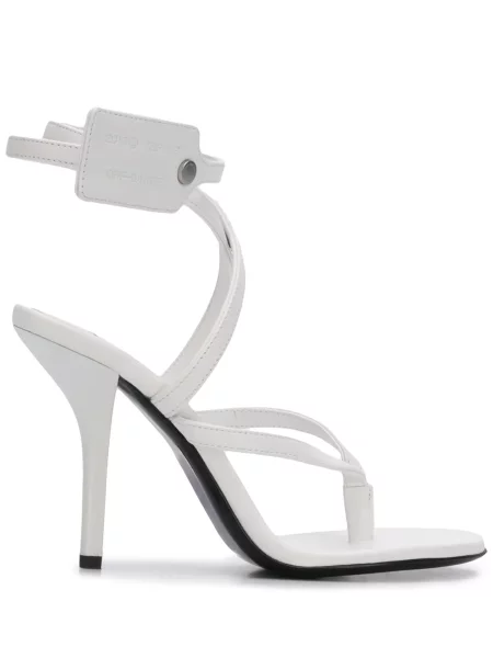 Sandale Off-white cu legături alb