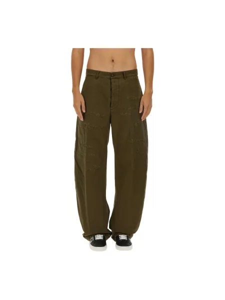 Сhinosy Dsquared2 z dziurami zielone