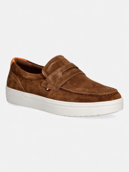 Pantofi Tommy Hilfiger din piele maro