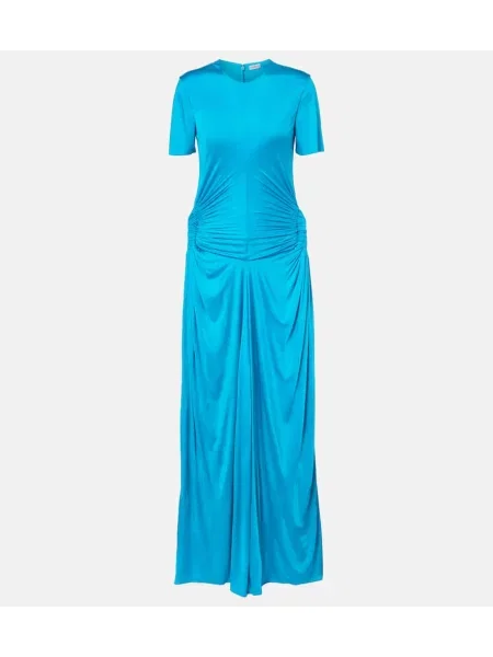 Rochie maxi Loewe drapată de costum albastru