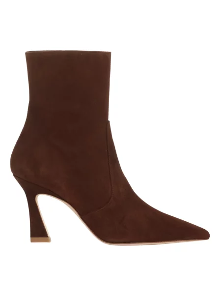 Botki Stuart Weitzman zamszowe brązowe
