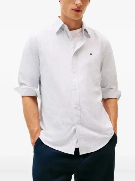 Lung cămașă Tommy Hilfiger alb