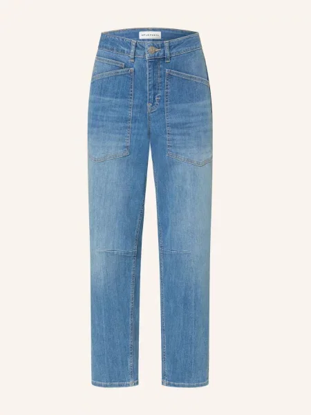 Opus Pants Džíny Barrel Melly Breeze mid blue modré