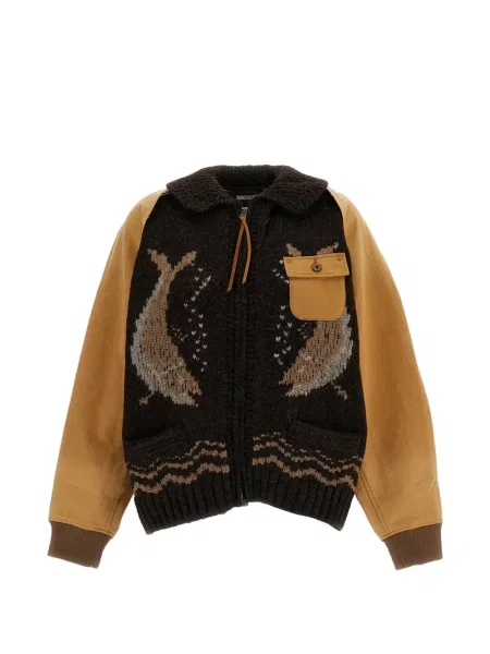 Cardigan Khoki tricotate maro