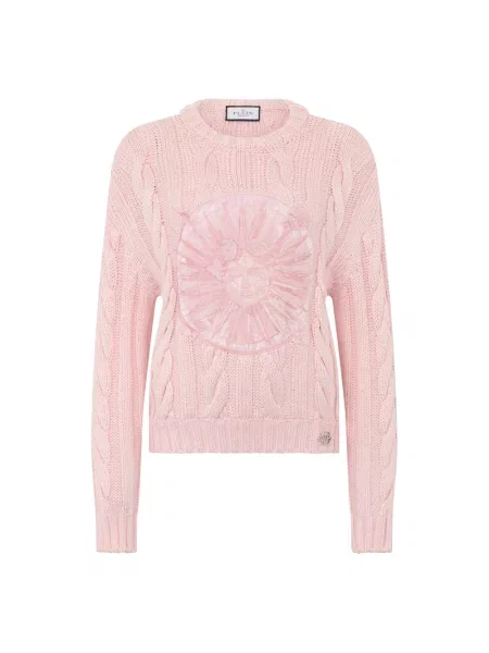 Sweter Philipp Plein różowy