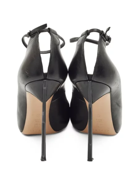 Pantofi cu toc Casadei cu bretele negru
