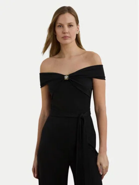LAUREN RALPH LAUREN Kombinezonas Wide Leg juoda